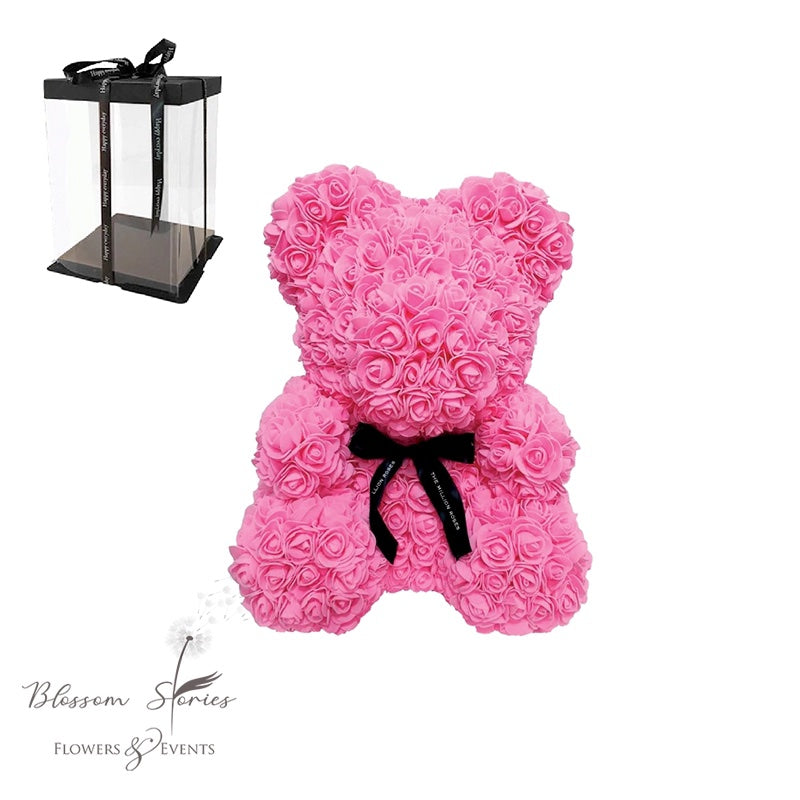 Rose bear ροζ 25cm